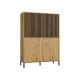 4. KAMARO 4DK SLIM/GŁ ARTISAN DISPLAY CABINET KPL