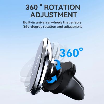 9. Wozinsky WUMKO Magnetic Phone Holder for Car Air Vent - Black