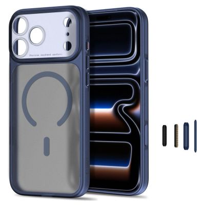 2. Tech-Protect MagPrime MagSafe CC Case for iPhone 18 Pro / 17 Pro - Matte Navy Blue