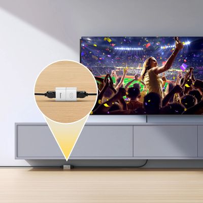 10. Network coupler Ethernet RJ-45 cable connector Baseus AirJoy Series 10 pcs - white