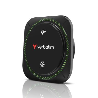 7. Verbatim Charge 'n' Drive Qi2 RGB Smartphone Black USB Wireless Charging Fast Charging Automatic