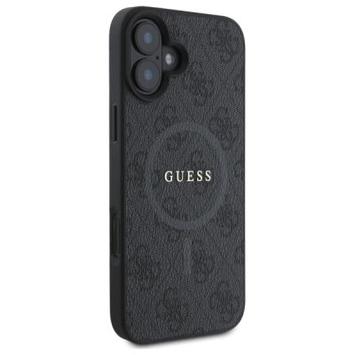 4. Guess 4G Ring Classic Logo MagSafe case for iPhone 16 - black