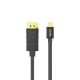 2. UNITEK CABLE MINIDISPLAYPORT/DISPLAYPORT M/M 2M, Y-C611BK