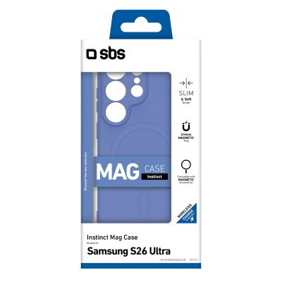 2. SBS Instinct Mag Case for Samsung Galaxy S26 Ultra Compatible with MagSafe - Blue