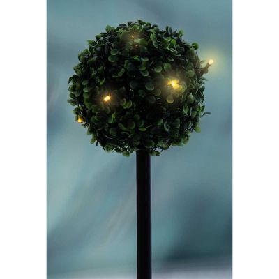 13. SET OF SOLAR LAMPS 3 BOXWOOD BALLS 27 LED
