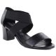Women's black Jezzi RMR1954-27 strappy sandals