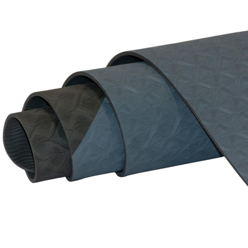 10. ENERO FIT ANTI-SLIP TPE YOGA AND FITNESS MAT, GRAY-BLACK