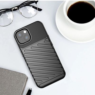 13. Thunder Case Flexible Tough Rugged Cover TPU Case for iPhone 13 mini black