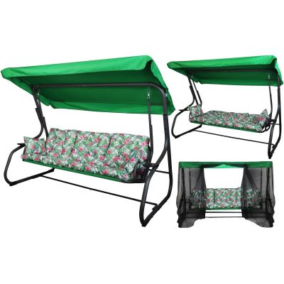 2. 3-SEAT GARDEN SWING MATYLDA WITH MOSQUITO NET