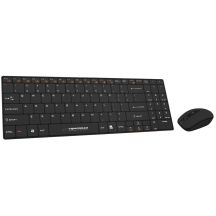 Esperanza EK122K keyboard + mouse set (USB 2.0; (US); black; laser)