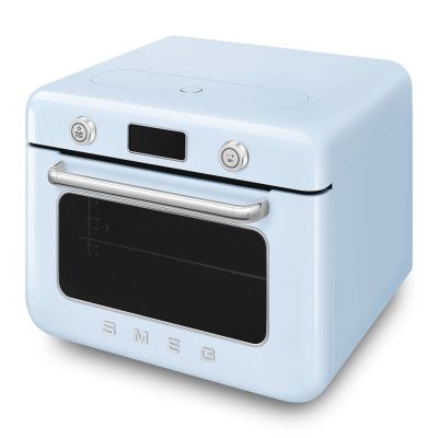 4. Smeg COF01PBEU Small Blue Steam Oven Buttons, Rotary