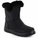 14. Women's flat insulated snow boots black Potocki KI24322