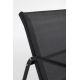 7. Black Forest Textilene Garden Furniture Set: Two Chairs, a Lounger and a Folding Table, Black