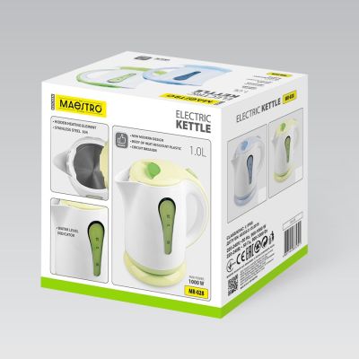 5. Electric kettle 1 L 1000 W MR-028-GREEN MAESTRO
