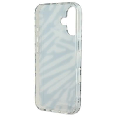 6. Karl Lagerfeld IML Zebra Pattern & Cord iPhone 16 Case - Black