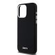 6. DKNY Liquid Silicone Small Metal Logo MagSafe Case for iPhone 15 Pro Max - Black