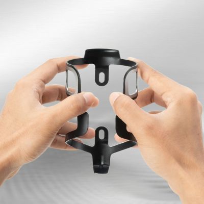 4. Rockbros BBC2504 Ultralight Aluminum Bottle Cage - Black
