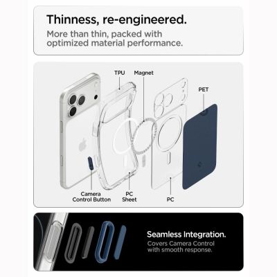 9. Spigen Ultra Hybrid MagSafe Case for iPhone 18 Pro Max / 17 Pro Max - Matte Blue