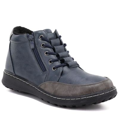 5. Comfortable navy blue women's ankle boots Potocki Z26-90347