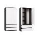 6. MALWA WARDROBE SS-90 ANTHRACITE / WHITE SET