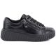 2. Women's patent leather platform shoes, black, Vinceza 133134