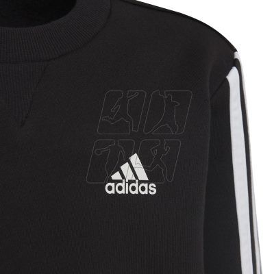 4. adidas Essentials 3 Stripes Jr Sweatshirt H65788