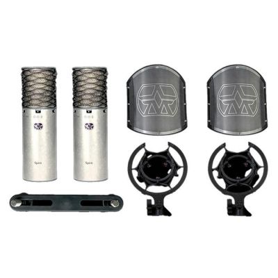 A pair of Aston Microphones Spirit Stereo condenser microphones