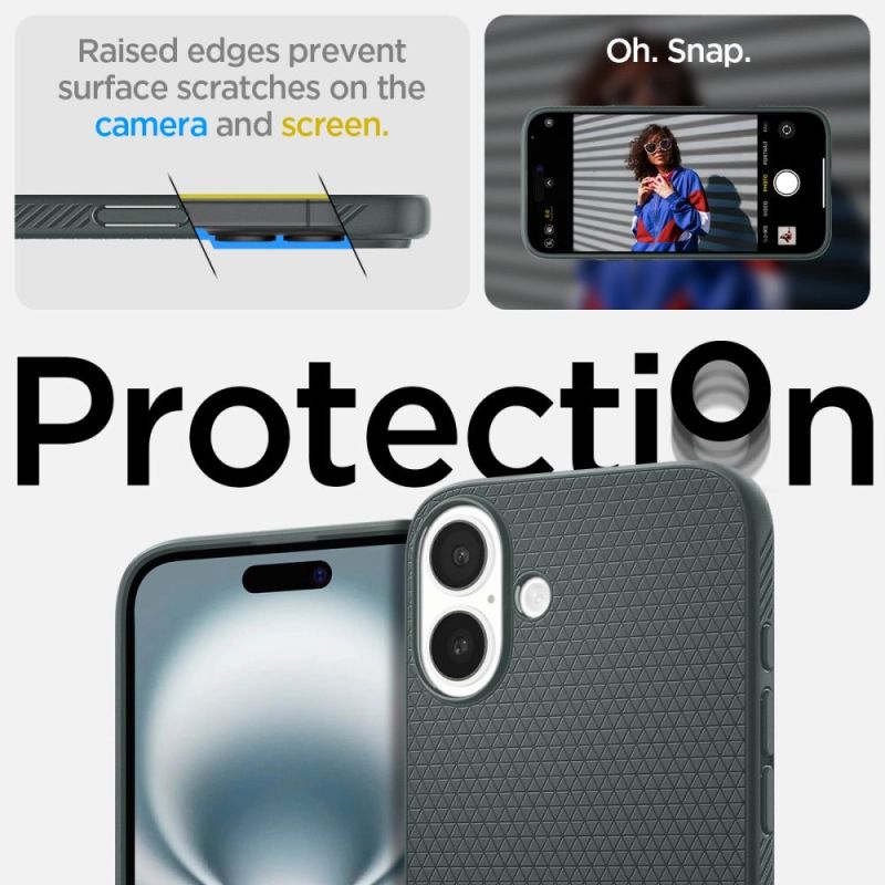 13. Spigen Liquid Air iPhone 16 Case - Green