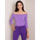 Purple off-the-shoulder blouse (RV-BZ-4692.11)