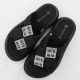 13. Women’s black platform slides with rhinestones Potocki 16347