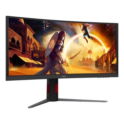 20. AOC G4 CU34G4ZCA Computer Monitor 86.4 cm (34") 3440 x 1440 px Wide Quad HD Black, Red