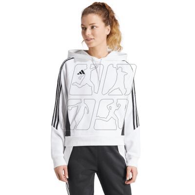 7. Adidas Tiro 24 Hooded W sweatshirt IR7508