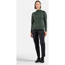 ODLO ESSENTIAL LIGHT Mid Layer 1/2 Zip Green Women's Hoodie-Free Sweatshirt