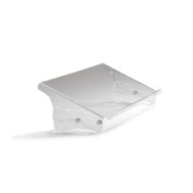 BakkerElkhuizen Q-doc 515 board with document clip Acrylic, Plastic, Steel Transparent