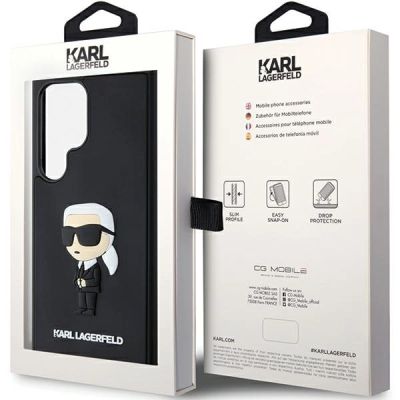 8. Karl Lagerfeld 3D Rubber Ikonik Case for Samsung Galaxy S24 Ultra - Black