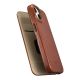 10. iCarer CE Oil Wax Premium Leather Folio Case iPhone 14 Plus magnetic flip case MagSafe brown (AKI14220707-BN)
