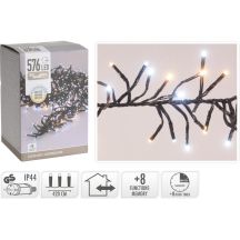 CHRISTMAS LIGHTS STRING LIGHTS 576 LED TIMER COOL WARM WHITE