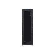 LANBERG FLOOR RACK CABINET 19" 42U 600X800 GLASS DOOR LCD BLACK FF01-6842-12BL (FLAT PACK)