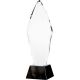 7. Engraved glass trophy H 31 cm