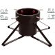 2. METAL CHRISTMAS TREE STAND 4 LEGS BLACK