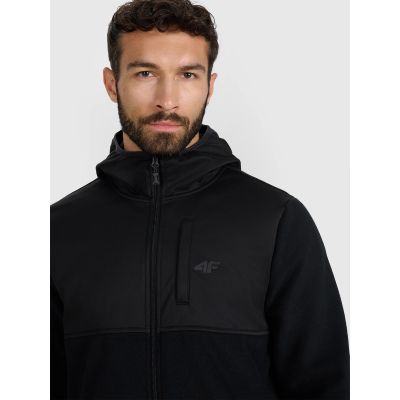 5. Men's regular hooded fleece 4F 4FWAW25TFLEM417-20S
