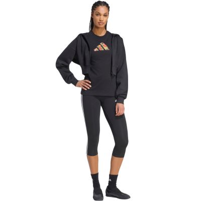 6. adidas Floral Regular Graphic Women's T-Shirt Black KT2766