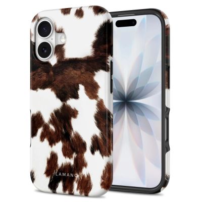 2. Tech-Protect Lamano MagSafe case for iPhone 17 - brown and white