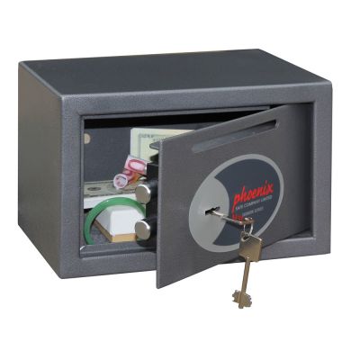 6. Phoenix Safe Co. Vela SS0801KD 10 l Steel Graphite