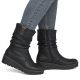 6. Women's insulated wedge ankle boots black Rieker X9155-00