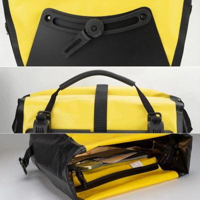 6. Rockbros 30140022005 Waterproof Bicycle Pannier 25-32L - Yellow