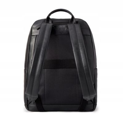 4. Puccini Royal Collection Men's Leather Backpack for 15.6" Laptop Black - LGD6323-1