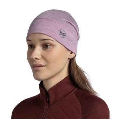 3. BUFF MERINO LIGHTWEIGHT BEANIE SOLID PANSY hat