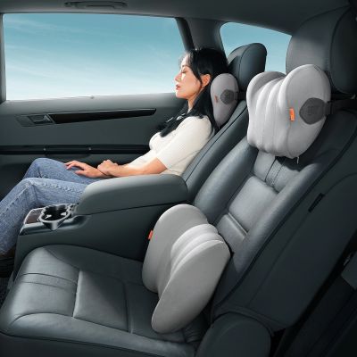 11. Baseus ComfortRide car lumbar pillow - gray
