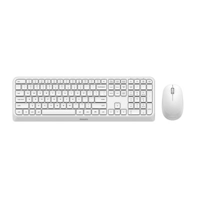 5. Philips 3000 series SPT6307W/00 keyboard Mouse included Universal RF Wireless QWERTY English White